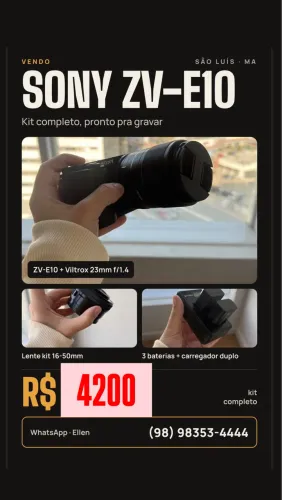 Sony zv10 kit completo