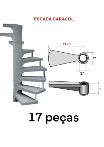 Escada pré-moldada 3,06m