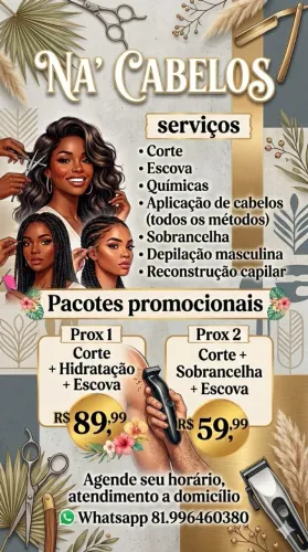Cabeleireiro a domicílio 