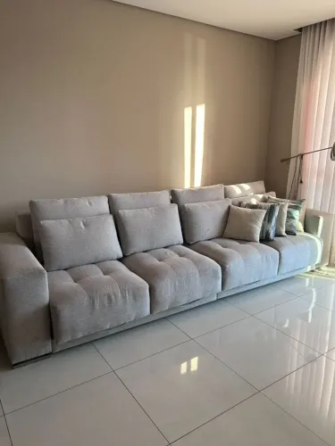 Sofá 1m largura x 3,2m comprimento x 80cm altura x aberto 1,4m