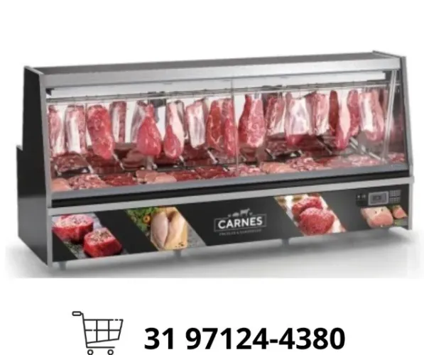Balcão de Açougue 3 Metros Gelopar 220v Novo