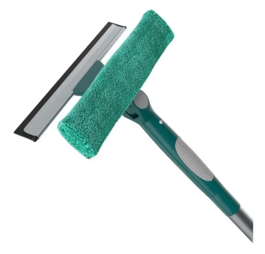 Limpa Vidros Microfibra Com Cabo Extensível 180º Flash Limp - Verde - R$ 45,00