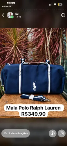 Mala Polo Ralph Lauren original nova na embalagem importada