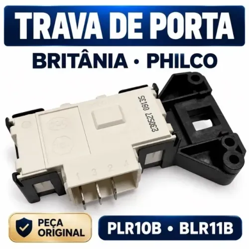 Trava Porta Lavadora Britânia Philco Plr10b Blr11b Original