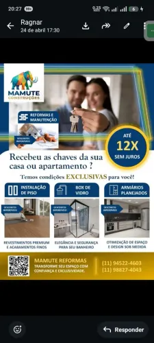 Marido de aluguel e reformas 