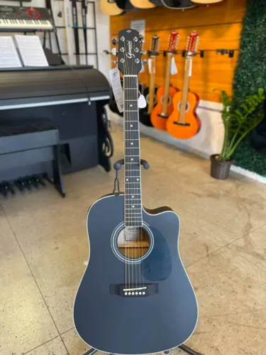 Violão Aço Eletroacústico Giannini Performance GDC-1 CEQ Satin Black (SBK)