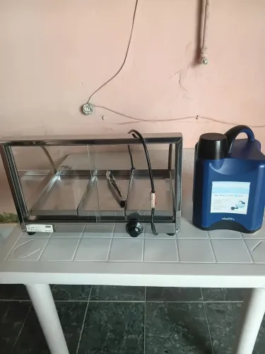 Estufa e garrafão térmico