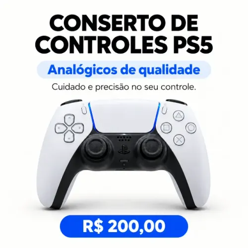 REPARO DE CONTROLE PS5 - DRIFT