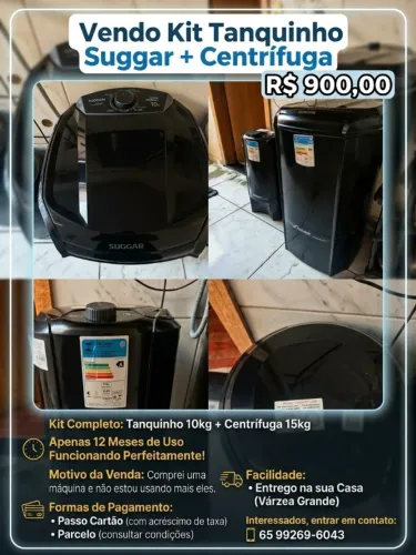 Tanquinho com centrífuga kit completo