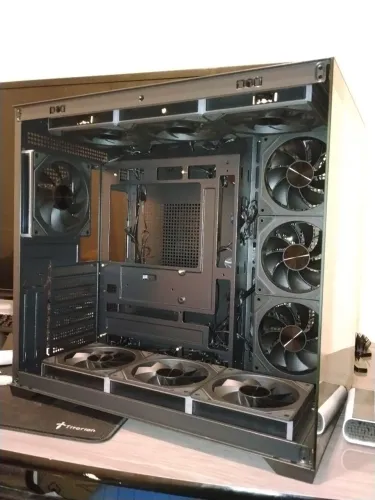 GABINETE CV500L + 10 FANS ARGB!! COMPLETO, CAIXAS, CABOS, GARANTIA E ETC... PREÇO ÓTIMO!!!