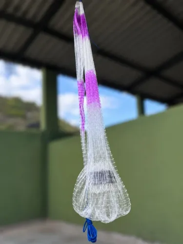 Tarrafa 18m de roda, 3,70m de altura, 3,4kg, fio 0.40 2 dedos