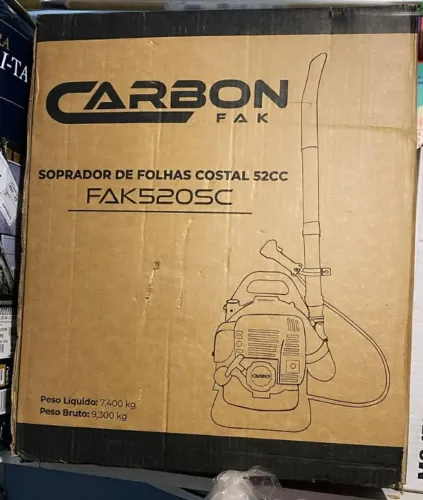 SOPRADOR DE FOLHAS COSTAL A GASOLINA 52CC 2,5HP CARBON FAK