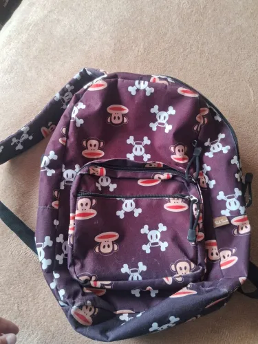 Mochila de Costas Juvenil Sestini Paul Frank G 16T01 Vinho Estampada