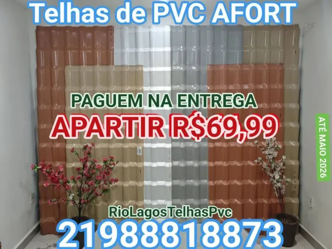 Telhas de PVC AFORT APARTIR R$:69,99 PAGUEM NA ENTREGA 