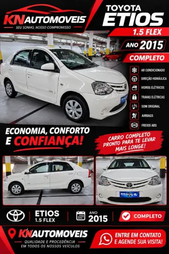 Toyota Etios XS Sedan 1.5 Flex 16V 4P Mec. 2015