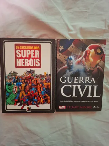 Os Livros de Guerra Civil marvel e Os segredos dos super heróis