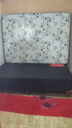 Cama casal base box + colchão
