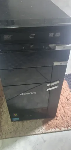 Computador completo megaware com monitor 23,5 polegadas 