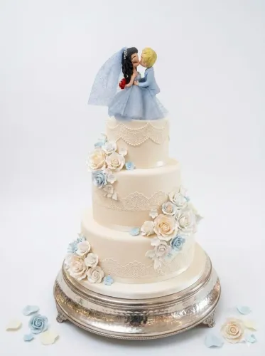 Enfeite para bolo de casamento