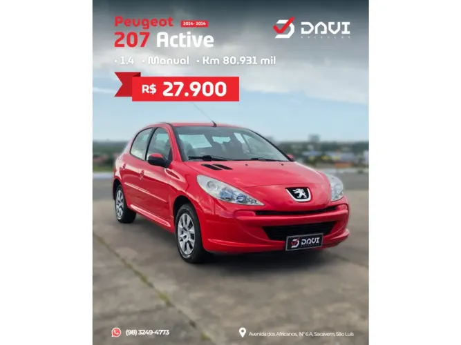 Peugeot 207 Active 1.4 Flex 8V 5P 2014
