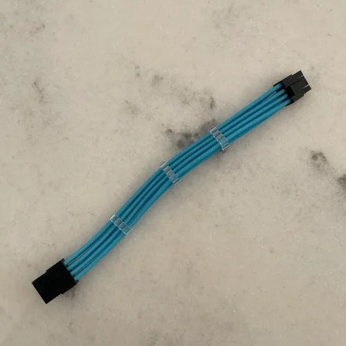 Cabo Sleeved PCIe 8 Pinos para GPU - Azul