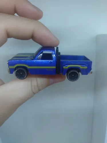 Carrinho 1:64 1978 Dodge Li'l Red Express Azul Loose Candide Novo