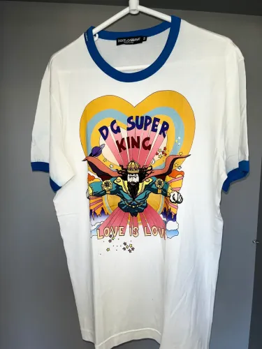 Camiseta dc super king dolce & gabbana branca