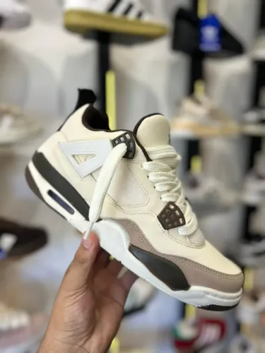 Tênis Jordan High 4 Masculino Premium Cor: Off/Café - Disponível 38 AO 43