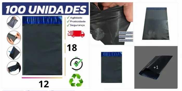 Sacos para E-commerce | Envelope plástico para envios Shopee/Mercado Livre Envelope plásti