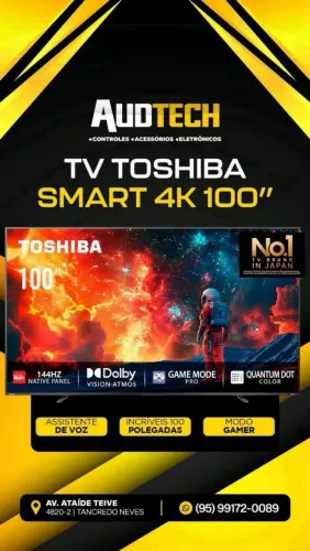 TV TOSHIBA SMART 4K 100 POLEGADAS