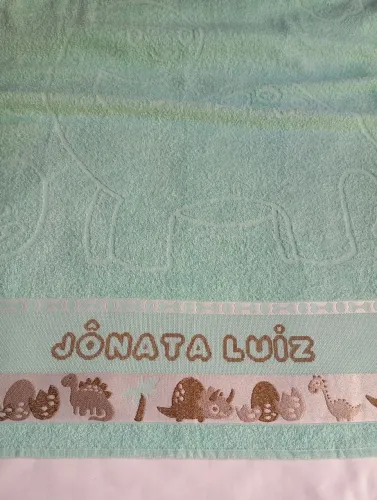 Toalha de Banho Infantil Bordada