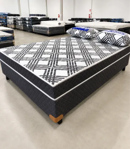 Cama Casal Box Com Colchão Pronta Entrega