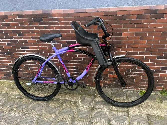 Bicicleta aro 26 usada revisada com nota