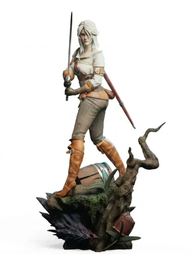 Ciri Cirilla The Witcher 3 Wild Hunt 1/6 - Estátua Luxo Resina