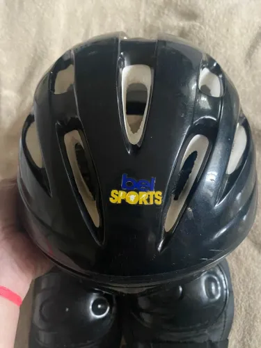 Kit proteção infantil bicicleta/skate (capacete, cotovelo, joelho)