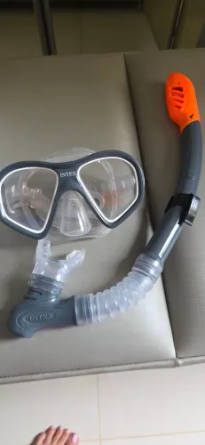 Kit mergulho, máscara e snorkel Intex