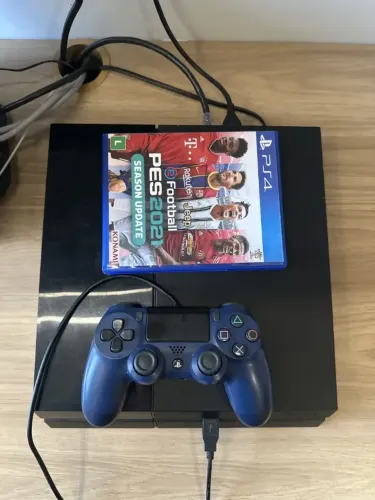 Console Playstation 4 500gb + Controle Dualshock 4 + Jogo Pes 2021 Original Mídia Física (