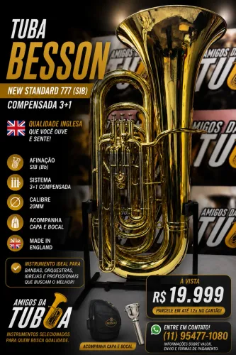 Tuba Besson New Standard 777 BBb (Sib) 3+1