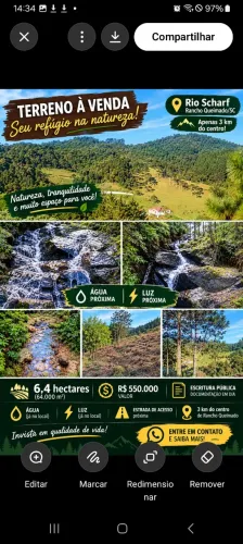 Terreno de 6,4 hectares