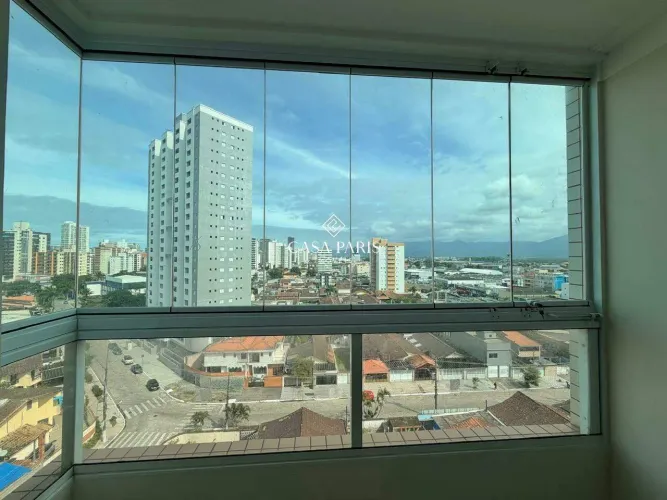 Apartamento 2 dormitórios (1 suíte) com 2 vagas na Guilhermina, Praia Grande/SP