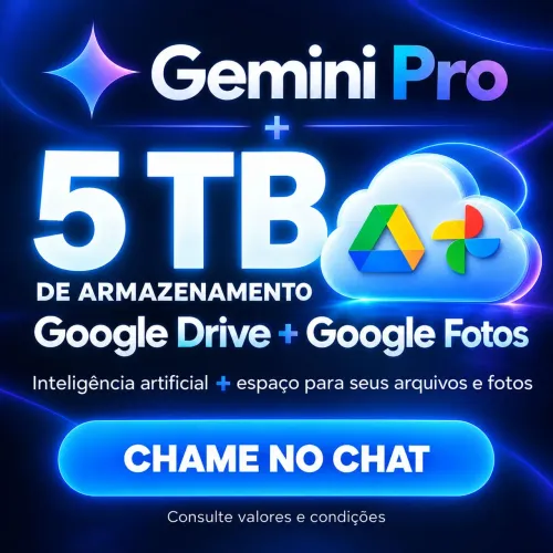 Google AI PRO 18 Meses + 5TB de Armazenamento