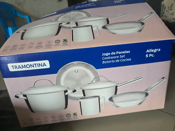 Conjunto de panela tramontina allegra