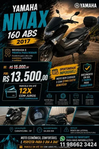 ? VENDE-SE - YAMAHA NMAX 160 ABS 2017