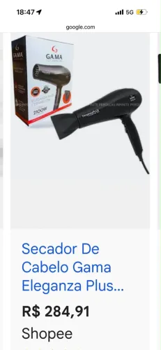 Secador Gama profissional 220v