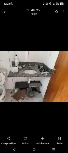 Vendo pia com pedra de granito preto cozinha e banheiro