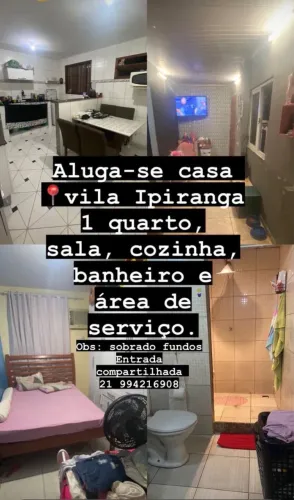 Alugo casa na vila Ipiranga