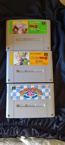 3 Jogos Originais Super Famicom Japonês - Dragon Ball Z e Kirby