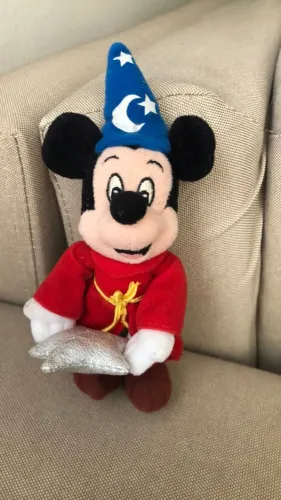 Pelúcia Mickey Feiticeiro Disney Original - Perfeito para Colecionadores