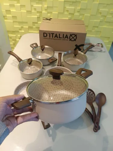 CONJUNTO PANELAS CERÂMICA D?ITALIA | NOVAS NA CAIXA | COM GARANTIA