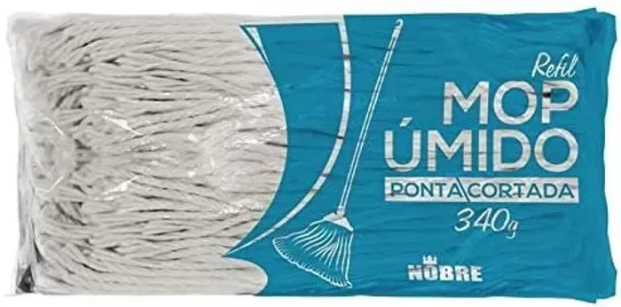 Refil para Mop Úmido 340g Ponta Dobrada Nobre